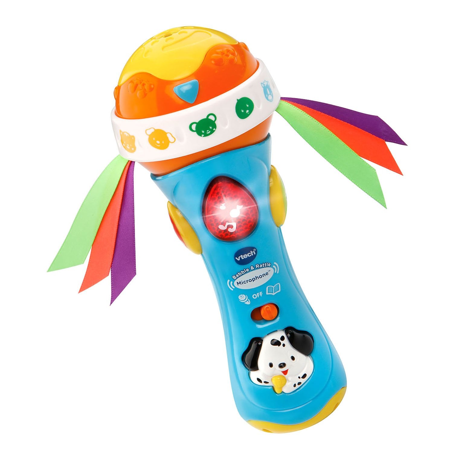 VTech Baby Babble and Rattle Microphone, Blue – Cutebabybuy