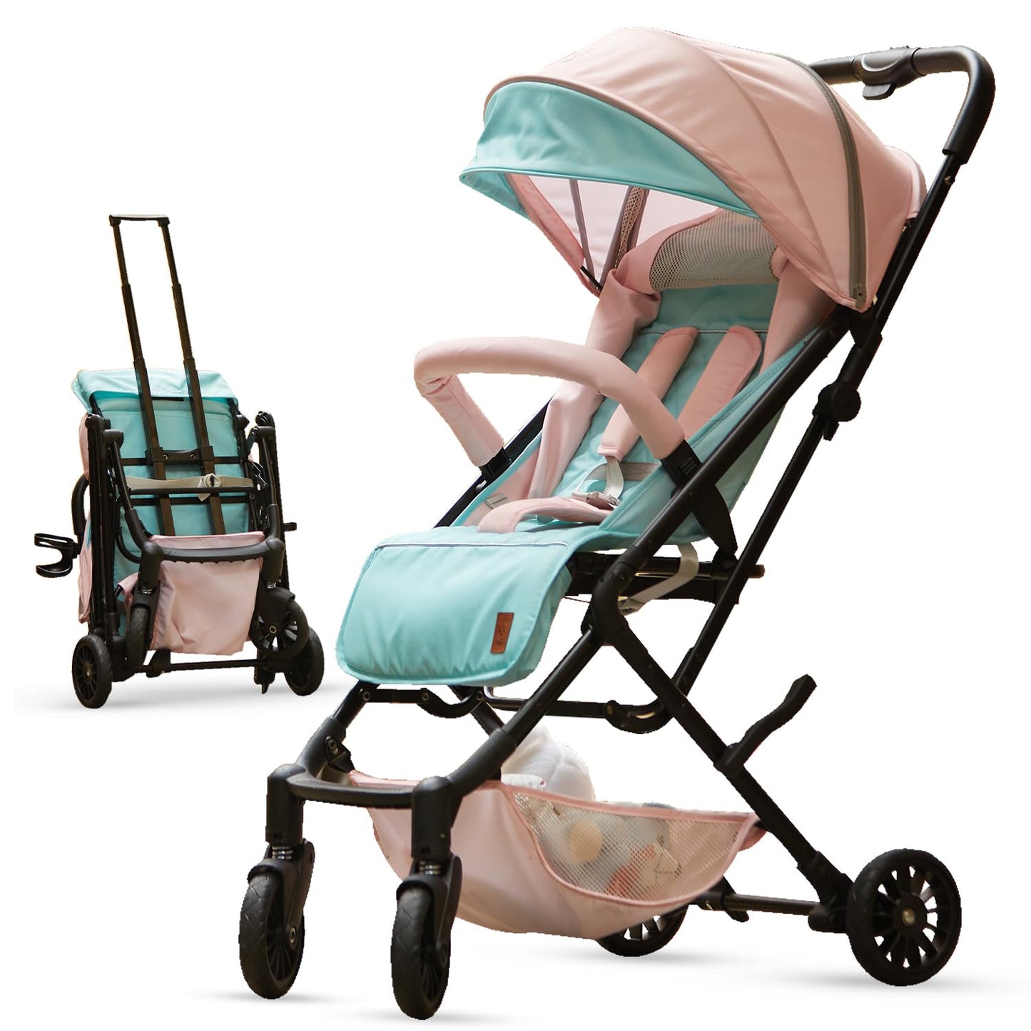 Lifelong Cuppy Newborn/Toddler/Baby Stroller 0 To 3 Years One Hand Foldable  Extra Washable Cushion  Lightweight Pram 5 Poin