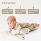 Taf Toys Ergonomic Tummy Time Cushion With Teether And Rattle - Soft And Supportive Baby Cushion For Enhanced Motor Skills Devel