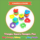 Jumbo Nuts and Bolts For Toddlers - Fine Motor Skills Rainbow Matching Game Montessori Toys For Toddlers & Toddler Games | 12 pc
