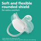 Philips Avent Ultra Soft Pacifier 0-6 Months, Dreams And Happy Designs, 4 Pack, White/Green, Scf222/43