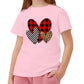 Toddler Valentine'S Day Shirts Boys Girls Love Heart Graphic T-Shirt Valentine Short Sleeve Tee Tops