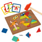 TOOKYLAND Fine Motor Toys, Toy Hammer and Nails Game is Montessori Toys That Exercise Childrens Hands-on Skills and Develop The
