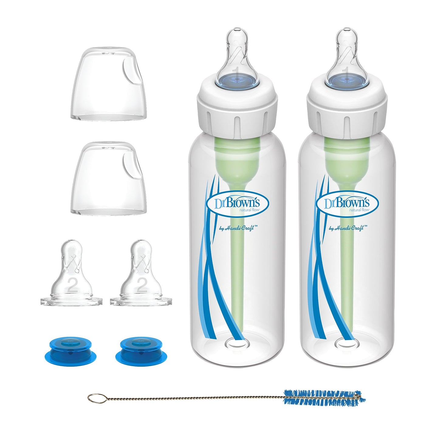 Dr. Brown'S Medical Specialty Feeding System, Narrow Baby Bottle, Infant-Paced Feeding Valve, Oral Feeding Solution For Infants
