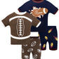 Daughter Queen Boys Pajamas 18-24 Months Summer Pjs Football Pj Sets Baby Toddler 100% Cotton Short Sleeve Jammies Sports Sleepw