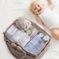 CEI-CEI Baby Diaper Caddy Organizer with Removable Dividers, Large Portable Nursery Storage Basket for Newborn Essentials, Chang