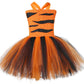 Tutu Dreams Tiger Costume For Kids Girls Jungle Safari Halloween Animal Dress Up Birthday Party Dress Up Outfits Gifts (Tiger, 1