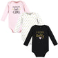 Hudson Baby Unisex Baby Cotton Long-Sleeve Bodysuits, Girl Daddy, Preemie
