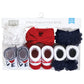 Hudson Baby Baby Girls' Headband And Socks Giftset, Navy Red, One Size