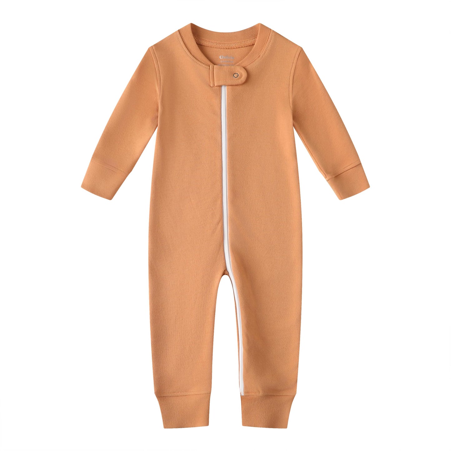 Owlivia Organic Cotton Baby Boy Girl Zip Up Sleep N Play, Footless, Long Sleeve(18-24 Months, Colorful Heart & Camel)