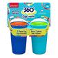 Playtex Baby Stage 2 Spoutless 360 Drinking Cups, Ages 1+, Leakproof, Spill Proof - Blue & Aqua, 10 Oz, 2 Count