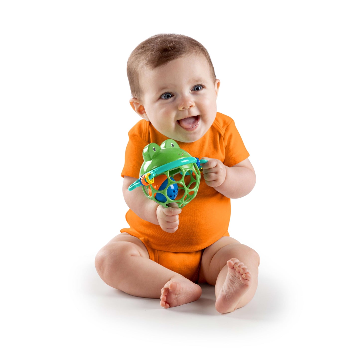 Bright Starts Little Shakers 6pc Gift Set - BPA-Free Easy-Grasp Baby Rattles and Teethers, Unisex, 3 Months+