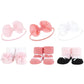 Hudson Baby Baby Girls' Headband And Socks Giftset, Blush White, One Size