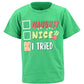 Unique Baby Boys Naughty Nice I Tried Kids Christmas Shirt Clothes (3Y, Green)
