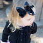 Rufflebutts Girls Black Bow Headband - One Size
