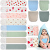 Vabean 8 Pcs Baby Infant Umbilical Cord Comfort Adjustable Cotton Belly Band For Protection, Baby Gifts For 0 To12 Months (Cute)