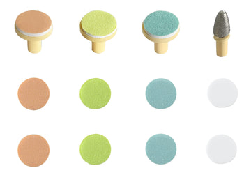 Nail File Replacement Pads 12 In 1- Baby Electric Nail Trimmer Clipper Sandpaper Pads (Yellow)