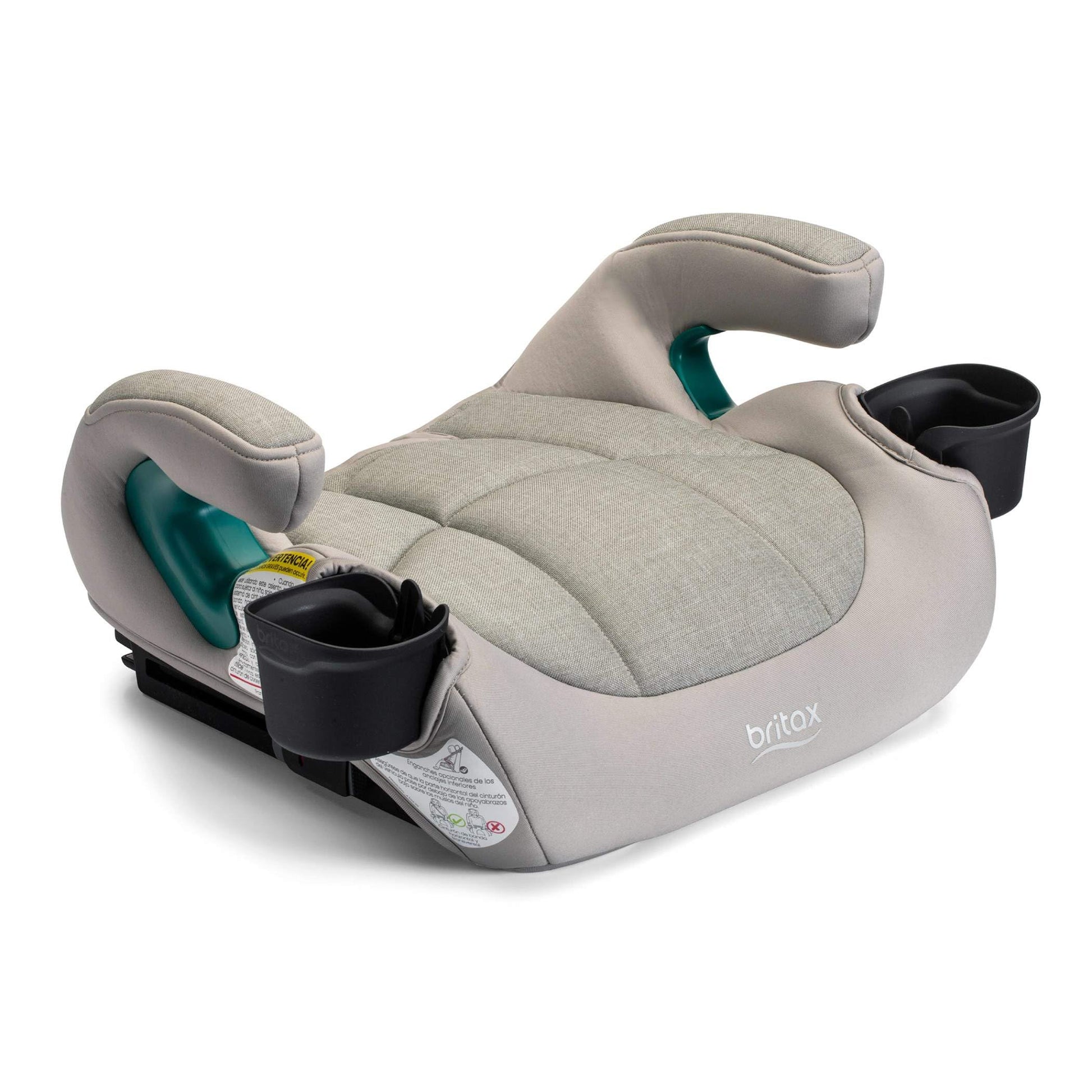 Britax UpNGo Click Backless Booster Car Seat with Rigid Latch, Lightweight and Portable Travel Booster with Slim Design and Post