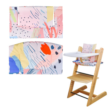 Llhqamt High Chair Cushion, Soft And Comfortable For Tripp Trapp High Chair Cushion, For Tripp Trapp Cushion Set Makes It Safer