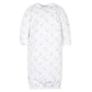Gerber Unisex Baby Boy And Girls 4-Pack Sleeper Gown Sheep Grey Preemie