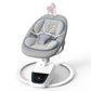 Baby Swing for Infants, 3D-Motion Electric Infant Swing for Baby Boy Girl, Adjustable Height and Angle 360Rotating Seat (Light G