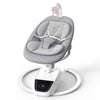Baby Swing for Infants, 3D-Motion Electric Infant Swing for Baby Boy Girl, Adjustable Height and Angle 360Rotating Seat (Light G