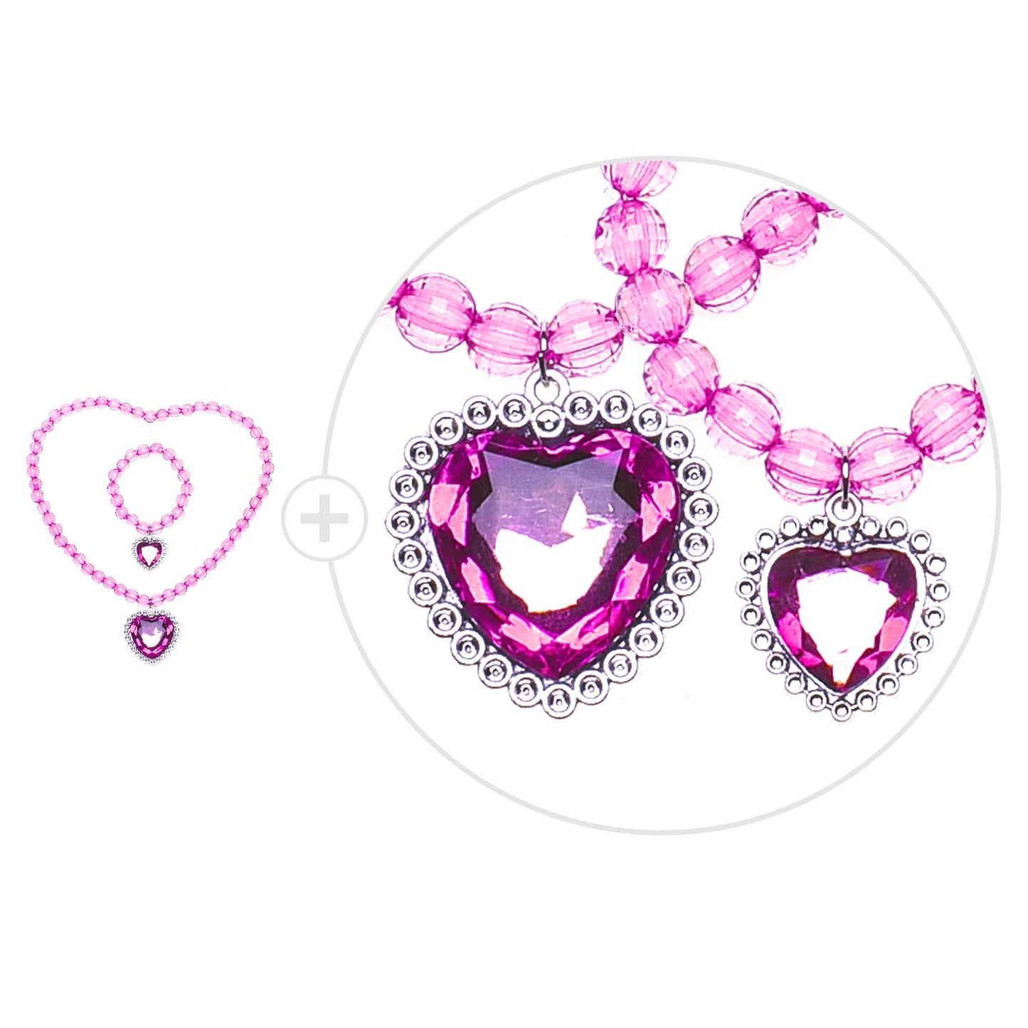 Cmiko Princess Aurora Peach Costume Accessories Set For Toddler Girls Dress Up Birthday Party