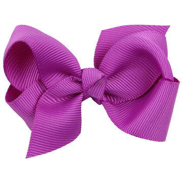 Zoonai 3 Inch Baby Girl Hair Bows Boutique Hair Clip Teens Toddlers Hairpin Headwear - Set Of 2 (Purple)