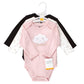 Hudson Baby Unisex Baby Cotton Long-Sleeve Bodysuits, Dreamer, 3-6 Months