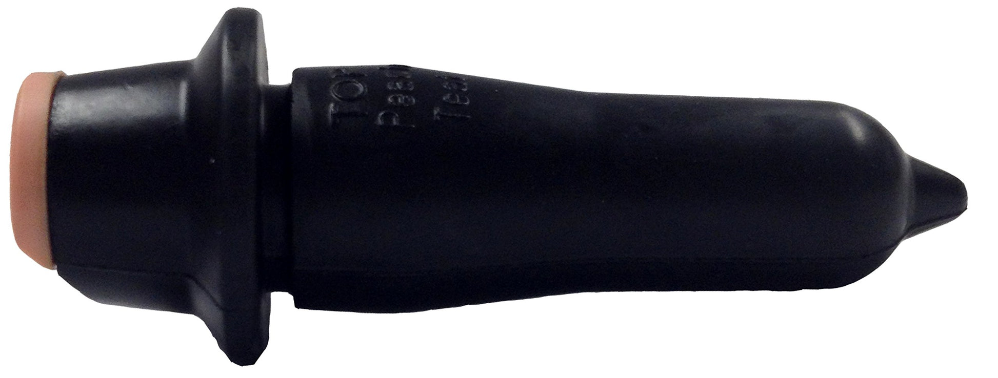 Peach Teats Pt-Blackpull Pull Thru Calf Nipple, Black