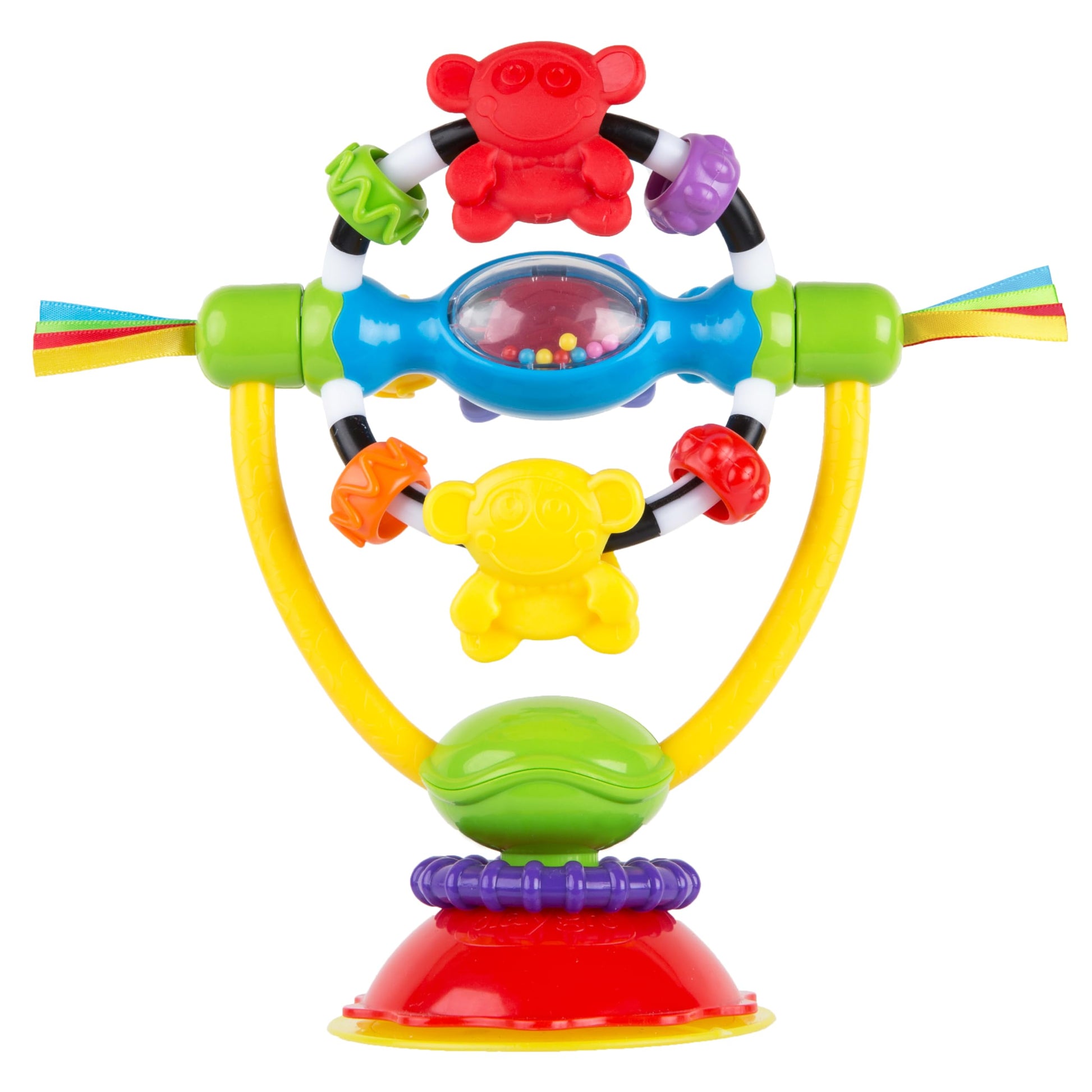 Playgro Baby High Chair Spinning Toy with Rattle and Suction Cup - Fun Developmental Toys for 6+ Months - Teething Relief and Se
