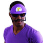 Sun-Staches Super Mario Purple Waluigi Sunglasses | Costume Party Favor | One Size Fits Most