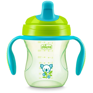 Chicco Semi-Soft Trainer With Bite-Resistant Spout And Spill-Free Lid 7Oz.| Removable, Non-Slip Handles | Top-Rack Dishwasher Sa