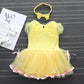 Fmyfwy Baby Girls Belle Princess Costume Halloween Christmas Birthday Party Romper Tutu Dress W/Headband 70