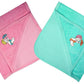 MITWA Enterprises Soft Cotton Baby Hooded Towels  Pack of 2 (Pink || Green)