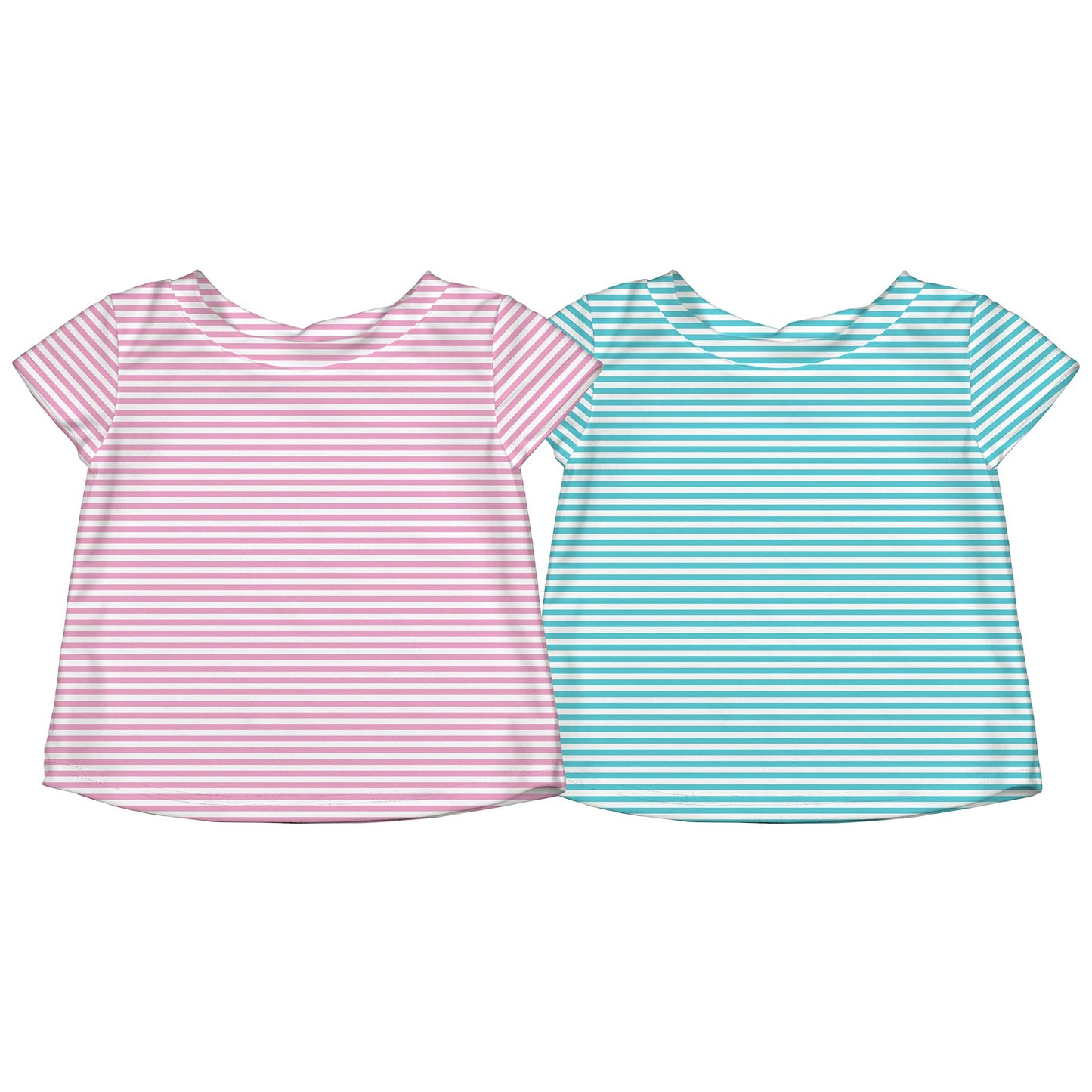 I Play. By Green Sprouts Baby Girls Rashguard Rash Guard Shirt, Light Aqua, 12 Months Us