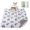 Chicmoments 59'' Huge Toddlers' Highchair Splat Mat, Panda Non-Slip Baby Place Mat, Kids' Leakproof Splash Spill Floor Mat With