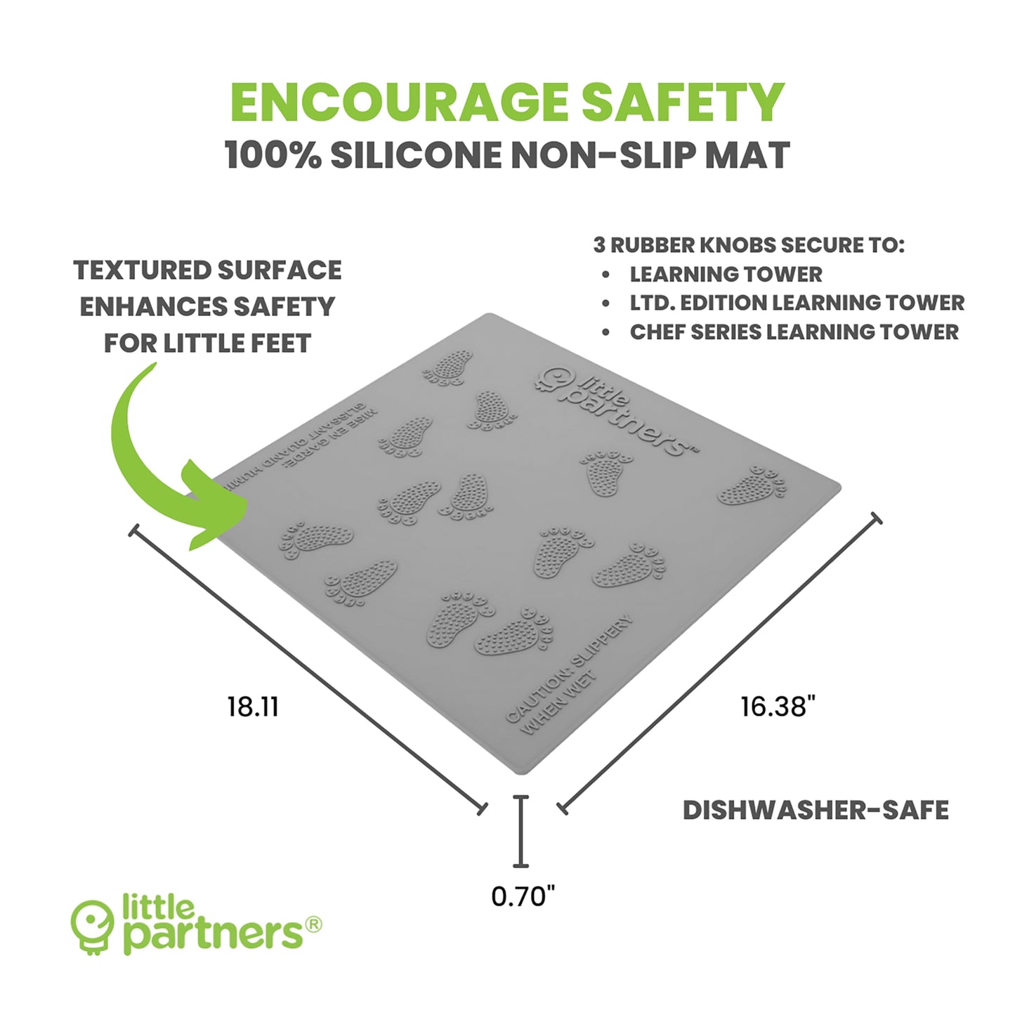 Little Partners Silicone Mat, Only Compatible With The Learning Tower, Ltd, And Chef Series Edition Platforms (Not The Explore '