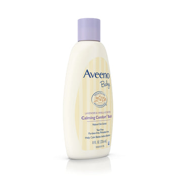 Aveeno Baby Calming Comfort Bath Wash, Tear Free, Lavender & Vanilla, 8 Fl. Oz. (Pack Of 6)