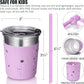 Tiblue Kids & Toddler Cups - Spill Proof Stainless Steel Smoothie Tumblers With Leak Proof Lids, Silicone Straw With Stopper & S