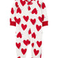 Carter'S Baby Valentine'S Day Heart Zip-Up Cotton Sleep & Play Pajamas (White/Red, 9 Months)