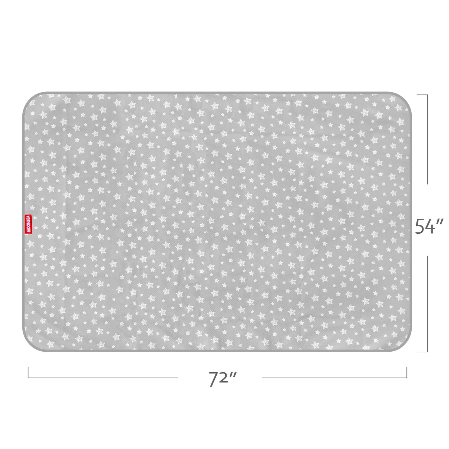 Large Splat Mat 54X72 Inches Extra Large Waterproof Mat Anti-Slip Bottom, Baby Art Playtime Mat For Craft/Mealtime On Table Or F