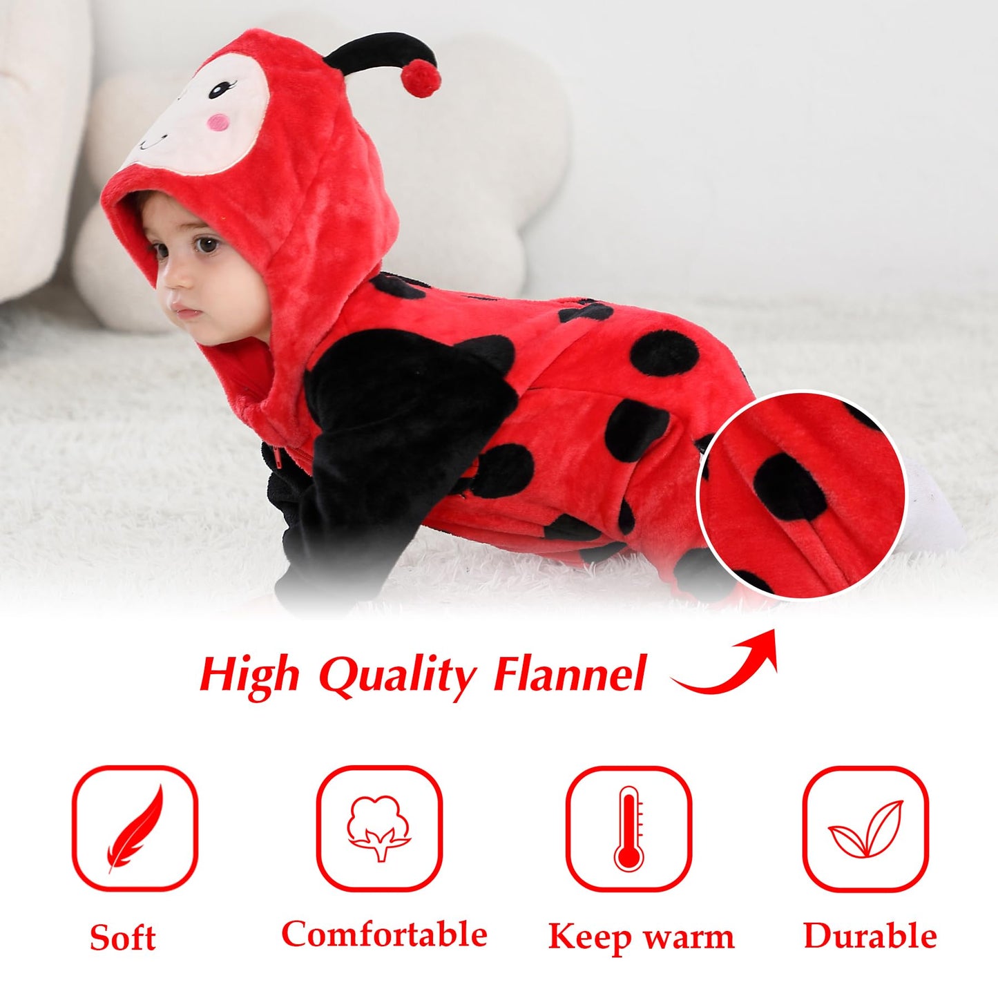 Tonwhar Baby Boy'S Girl'S Animal Bodysuit Infant And Toddler'S Romper Jumpsuit Halloween Costume Partywear(3-4T)