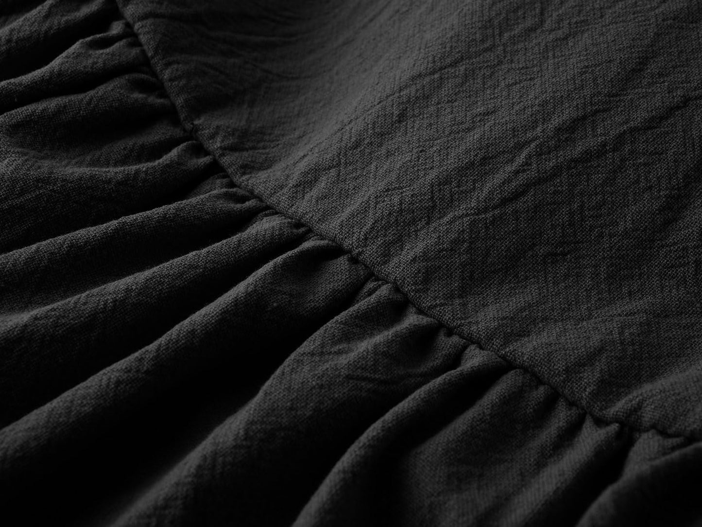 Dutebare Toddler Girls Dress Cotton Linen Ruffle Halter Sleeveless Kids Casual Summer Beach Party Dresses Black 80