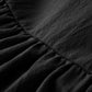 Dutebare Toddler Girls Dress Cotton Linen Ruffle Halter Sleeveless Kids Casual Summer Beach Party Dresses Black 120