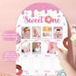 My First Year Photo Board Sweet One Photo Board Donut One Year Birthday Party Decorations First Year Picture Frame 12 Monthly Mi