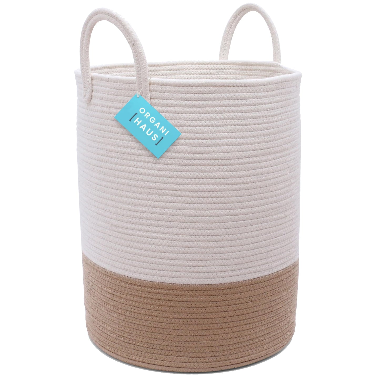 Organihaus Boho Laundry Basket 15X18  Baby Hamper For Nursery  Boy Basket For Toys  Basket For Blankets Fror Living Room  Large