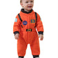 Lxkikmm Baby Toddler Boy Astronaut Costume Space Suit Cosplay Party Jumpsuit Halloween Rompers,Orange 3-4 Years
