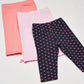 Hudson Baby Unisex Baby Cotton Pants and Leggings Hearts, 3 Toddler