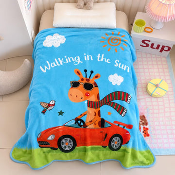 Butterthief Multipurpose Cartoon Print Light Weight Blanket | Soft Cozy Plush All Seasons Blankets for 05 Years | Wrapper Cum B